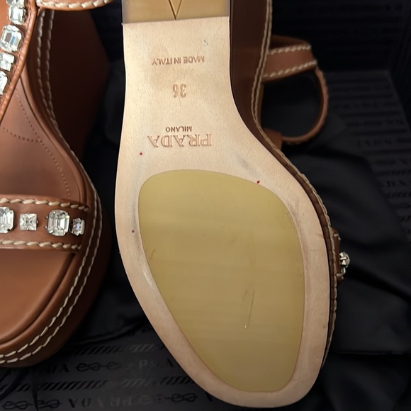 Sexy comfortable casual Prada platform wedge - Picture 5 of 8